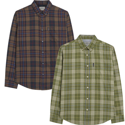 Ben Sherman Mens Multi Check Long Sleeve Shirt
