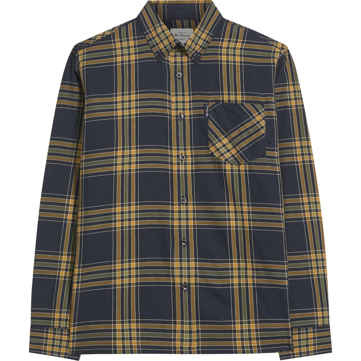 Ben Sherman Mens Grid Check Long Sleeve Shirt