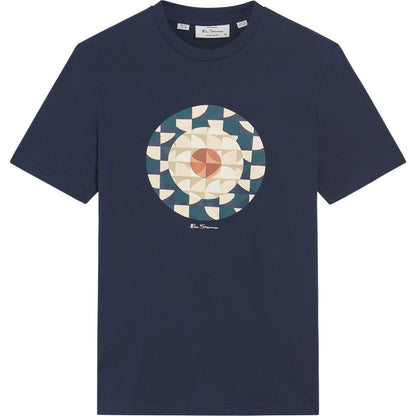 Ben Sherman Mens Geo Target Graphic Short Sleeve T-Shirt