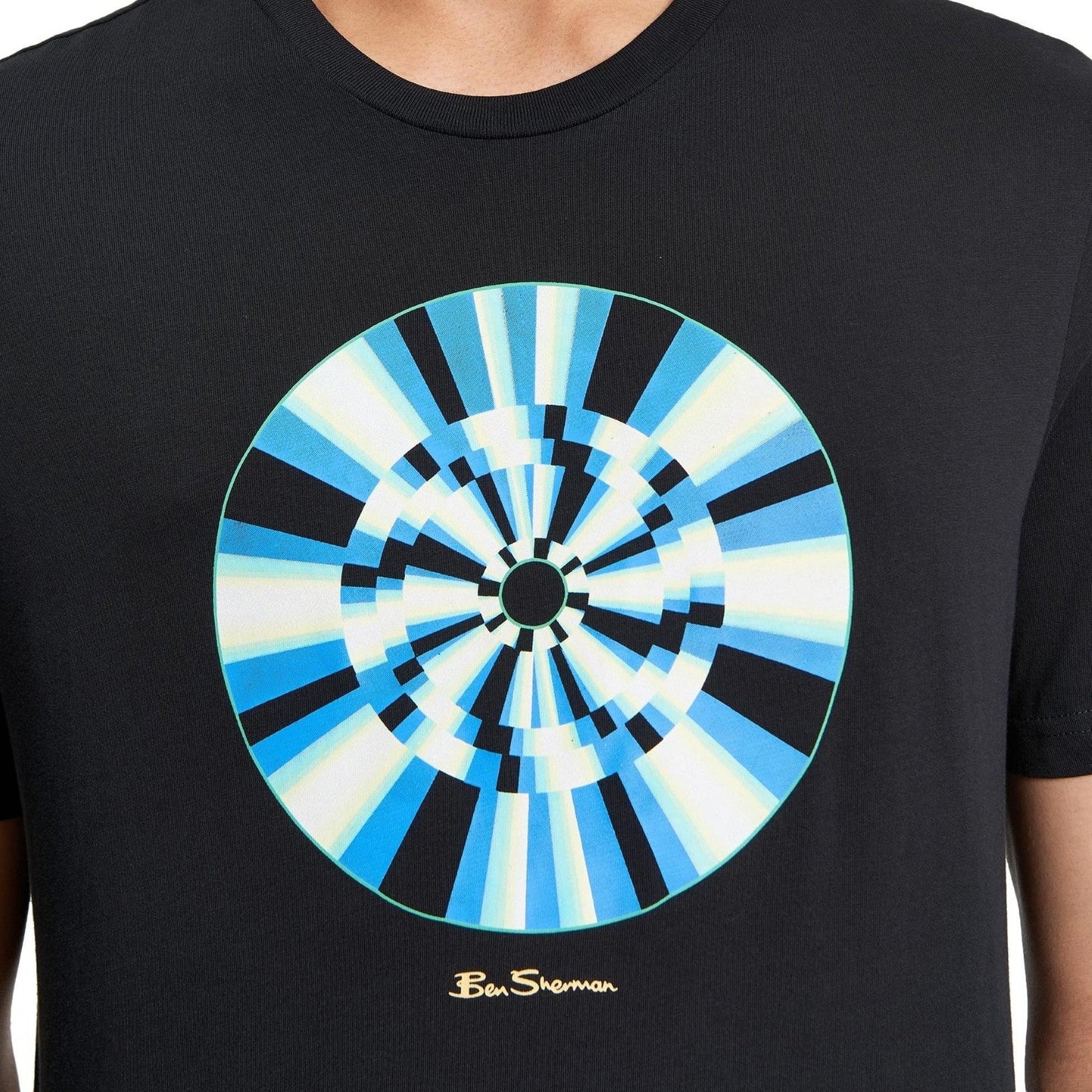Ben Sherman Mens Disk Target Graphic Short Sleeve T-Shirt