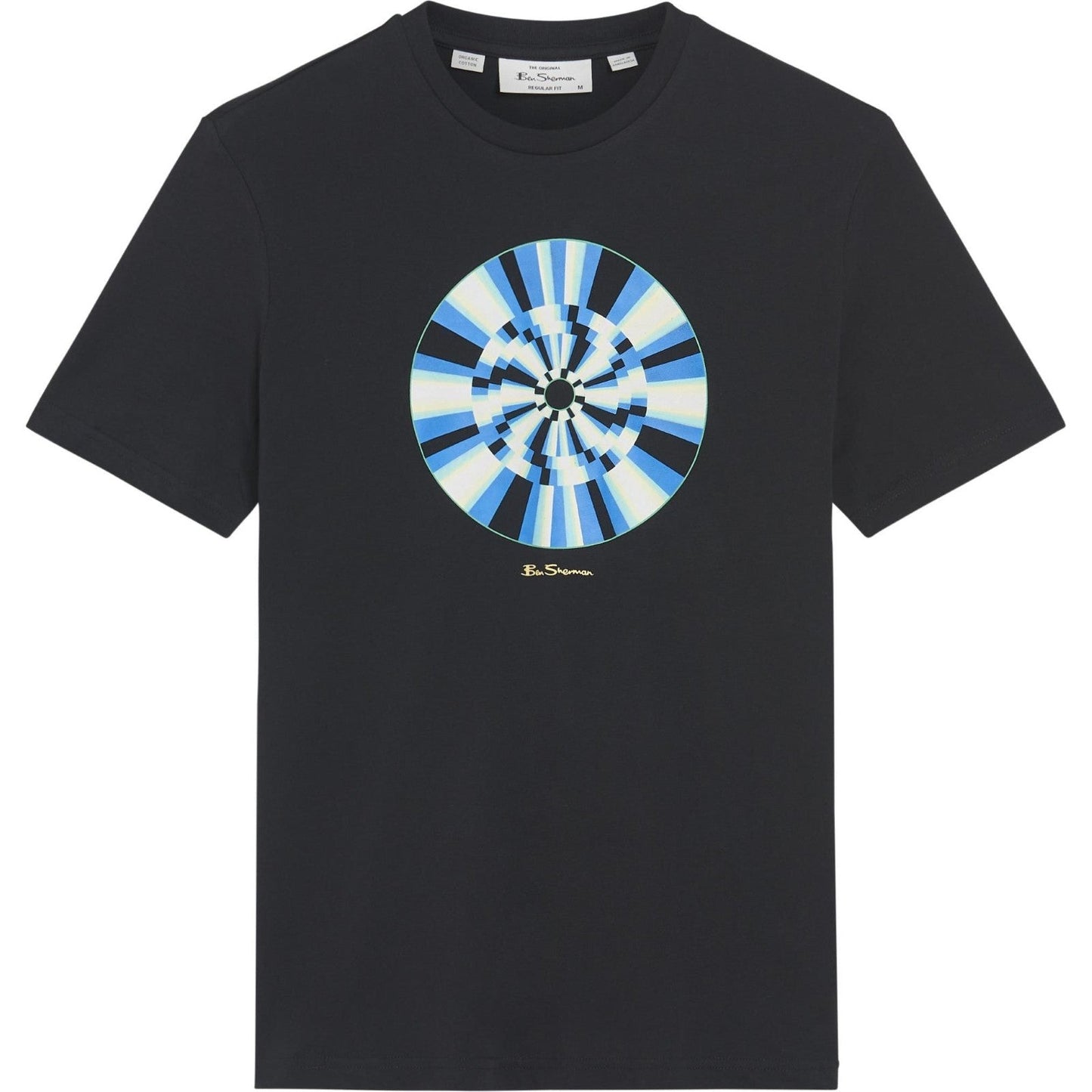 Ben Sherman Mens Disk Target Graphic Short Sleeve T-Shirt
