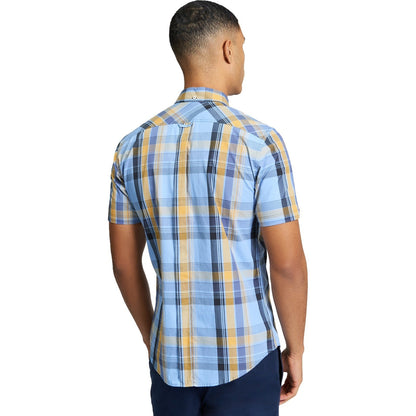 Ben Sherman Mens Block Check Short Sleeve Shirt