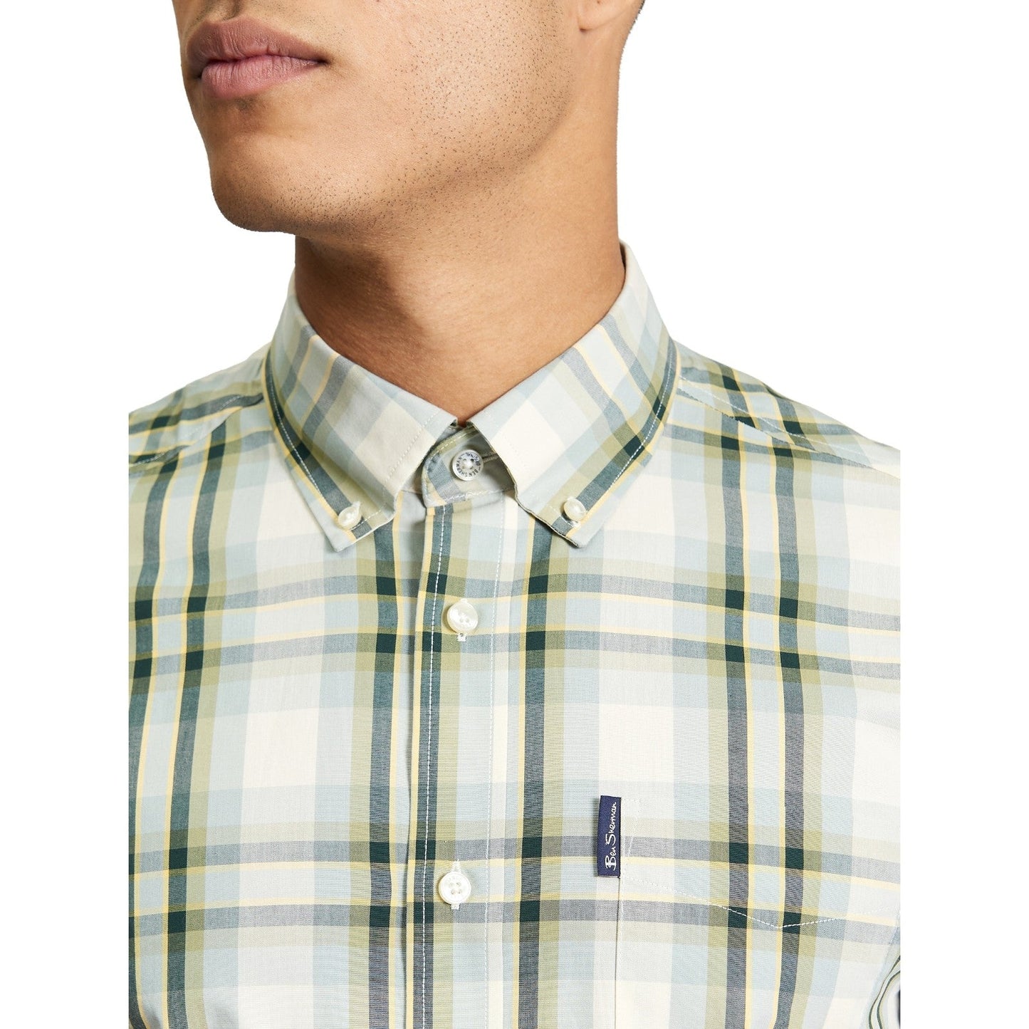 Ben Sherman Mens Classic Check Short Sleeve Shirt