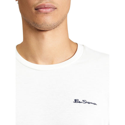 Ben Sherman Mens Pique Tipped Short Sleeve T-Shirt