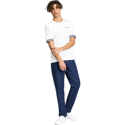 Ben Sherman Mens Pique Tipped Short Sleeve T-Shirt