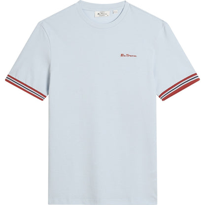 Ben Sherman Mens Pique Tipped Short Sleeve T-Shirt