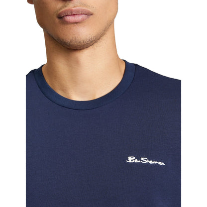 Ben Sherman Mens Pique Tipped Short Sleeve T-Shirt