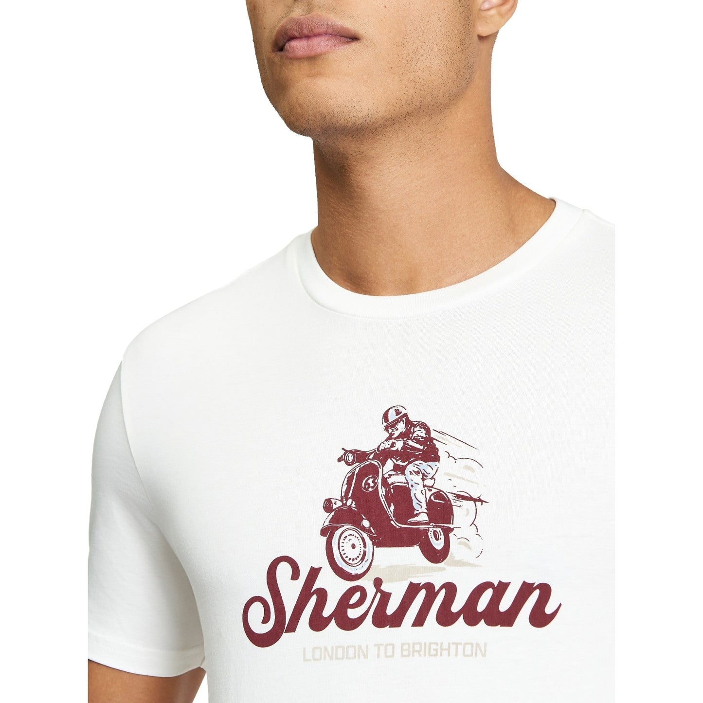Ben Sherman Mens Race Day Tee Graphic Short Sleeve T-Shirt