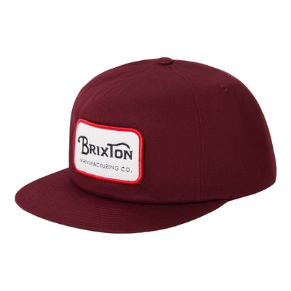Brixton Mens Grade Snapback Baseball Cap