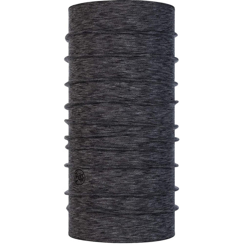 Buff Midweight Merino Wool Stripes Tubular Neck Gaiter - Grey