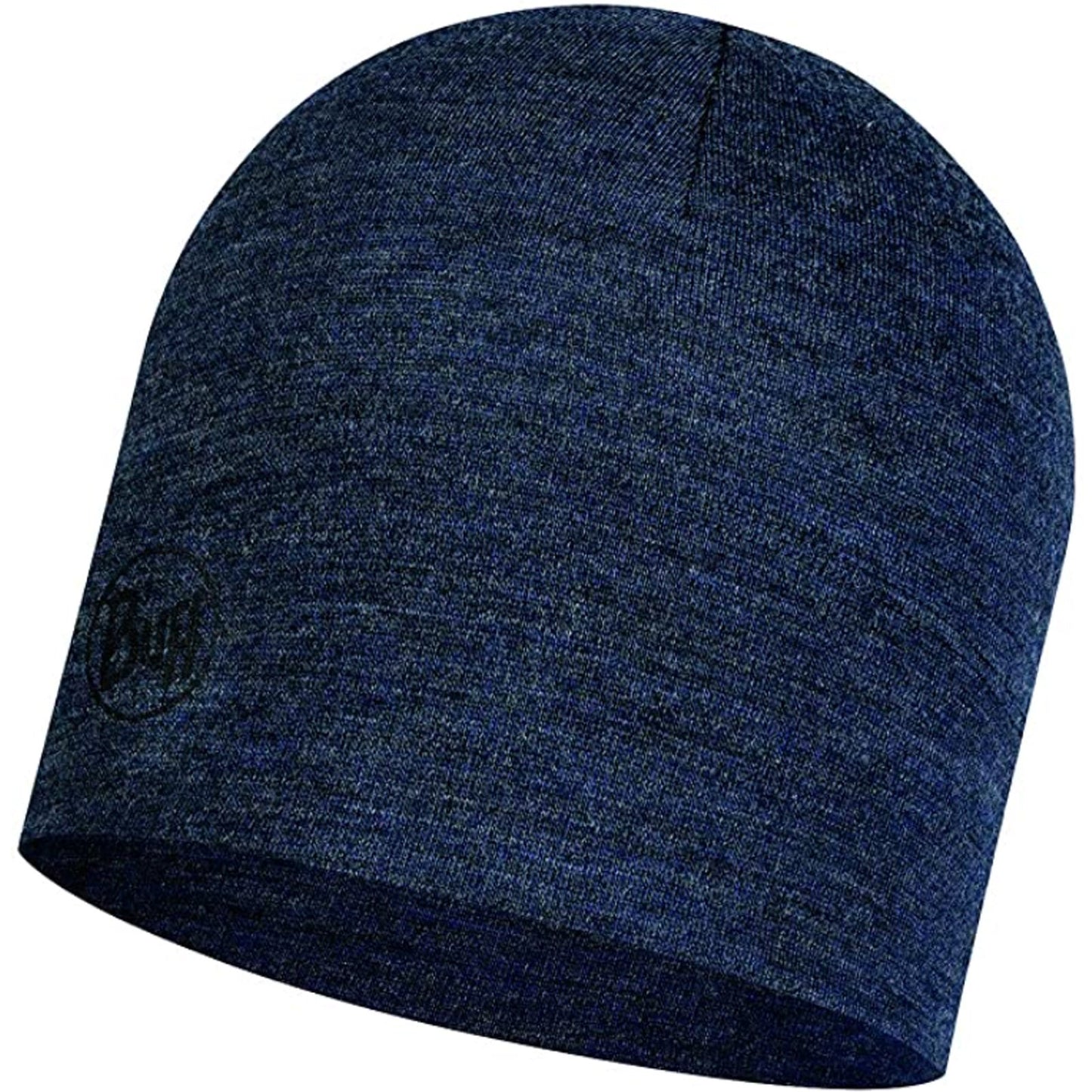 Buff Unisex Adults Midweight Merino Wool Beanie Hat - Night Blue Melange