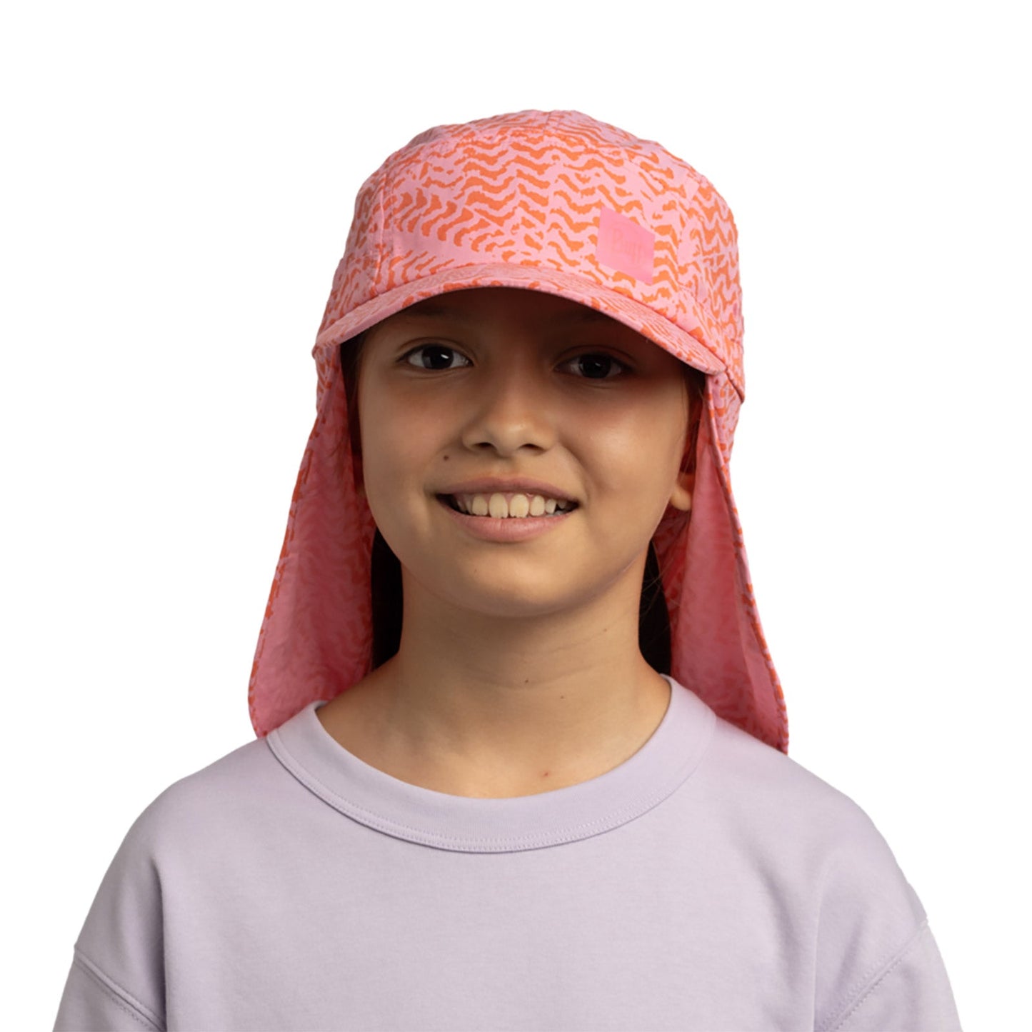 Buff Kids Girls Beach Summer Sun Walking Hiking UPF 50 Sahara Cap - Fuchsia