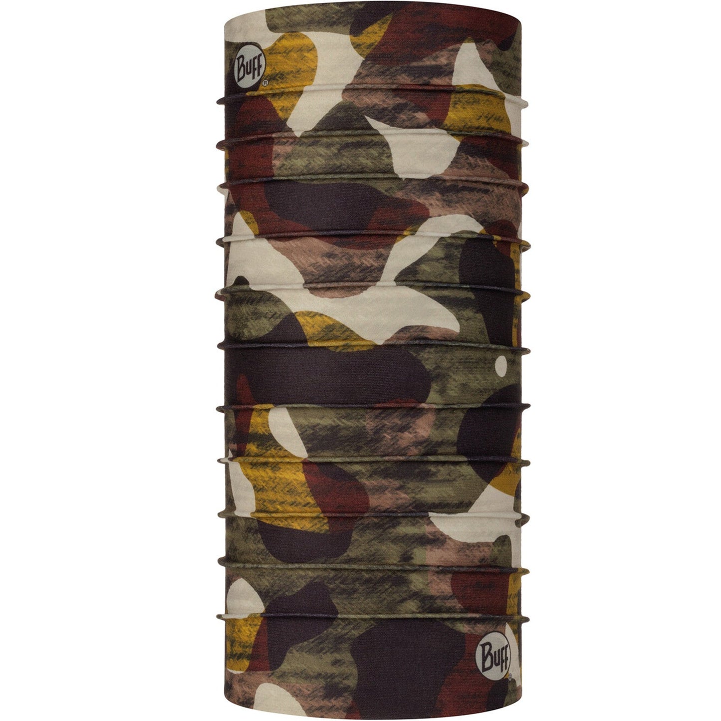 Buff Adults Unisex Coolnet UV+ Tubular Neck Gaiter Scarf - Camo - OS