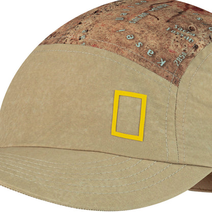 Buff Adults 5 Panel Explore UPF 50 National Geographic Running Cap - Brindle OS