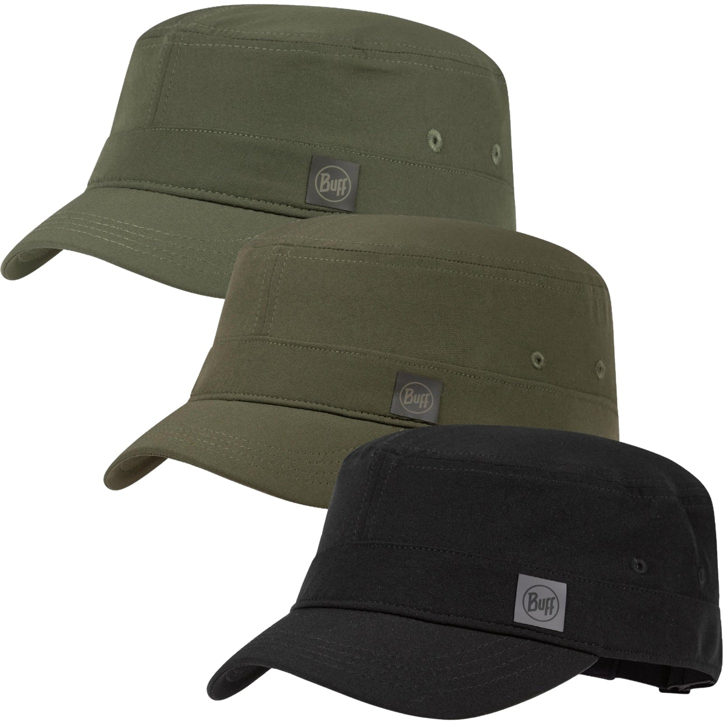 Buff Military Cap Solid Baseball Cap