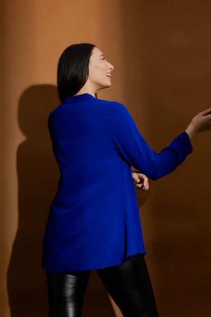 Cobalt Flare Shirt