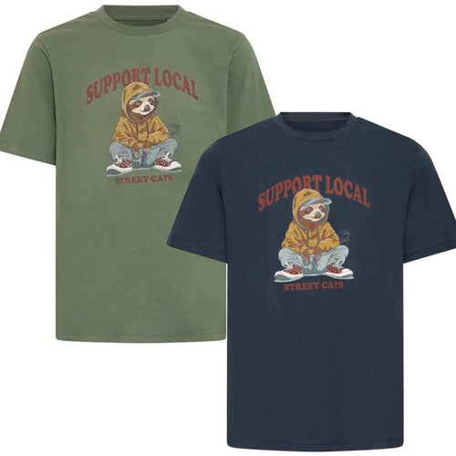 Blend Mens Irving Street Cats Big & Tall Short Sleeve T-Shirt