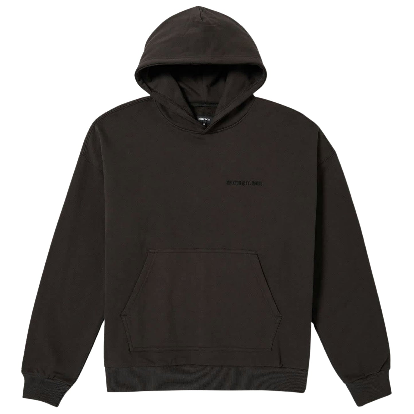 Brixton Mens Embroidered Heavyweight Oversized Hoodie