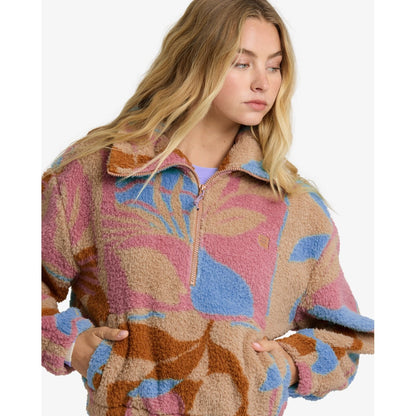 Billabong Womens Barra Polar Half Zip Fleece