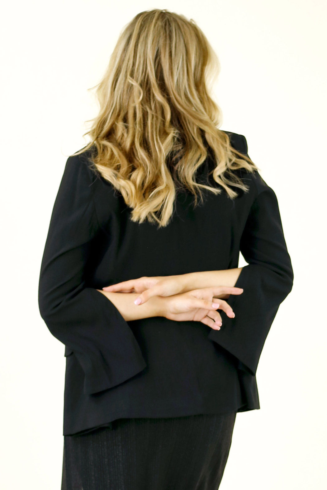 Flax Military Blazer - Black - SALE