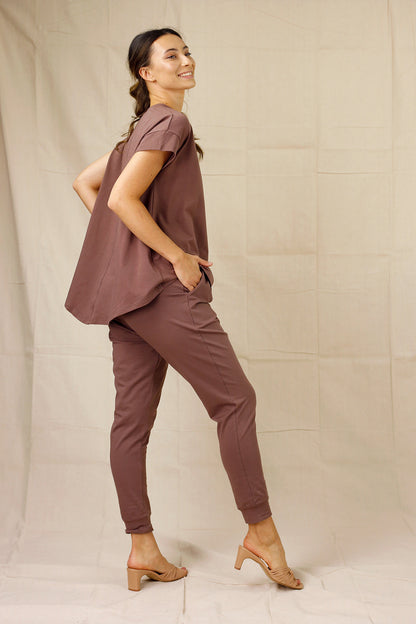 Dusty Mauve Boyfriend T-Shirt - SALE
