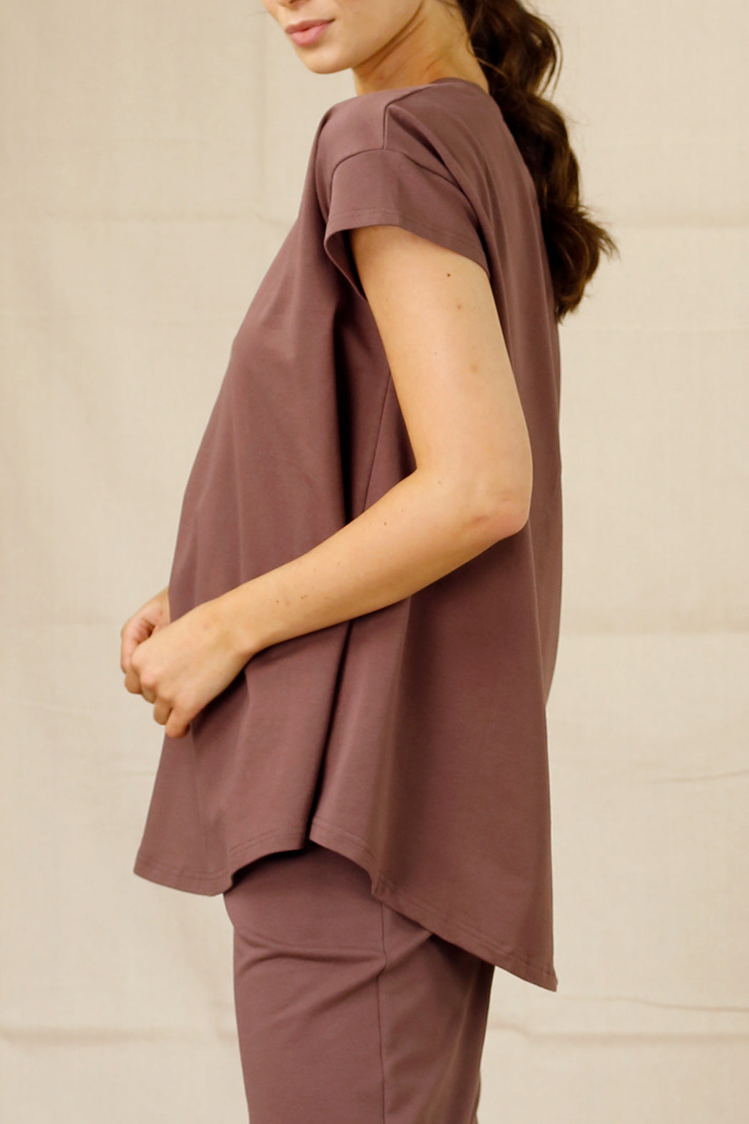 Dusty Mauve Boyfriend T-Shirt - SALE