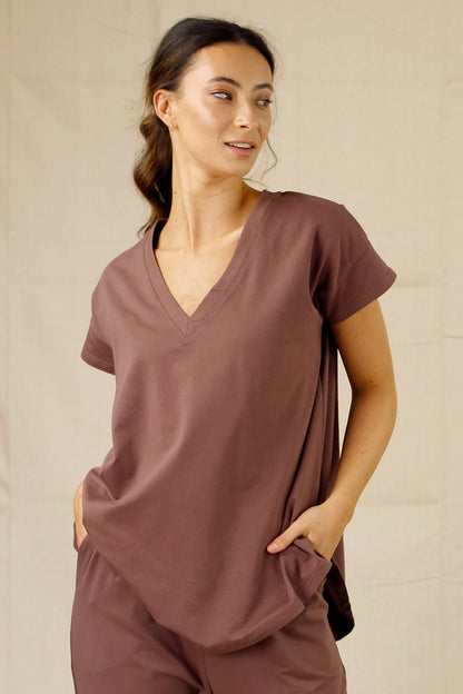 Dusty Mauve Boyfriend T-Shirt - SALE
