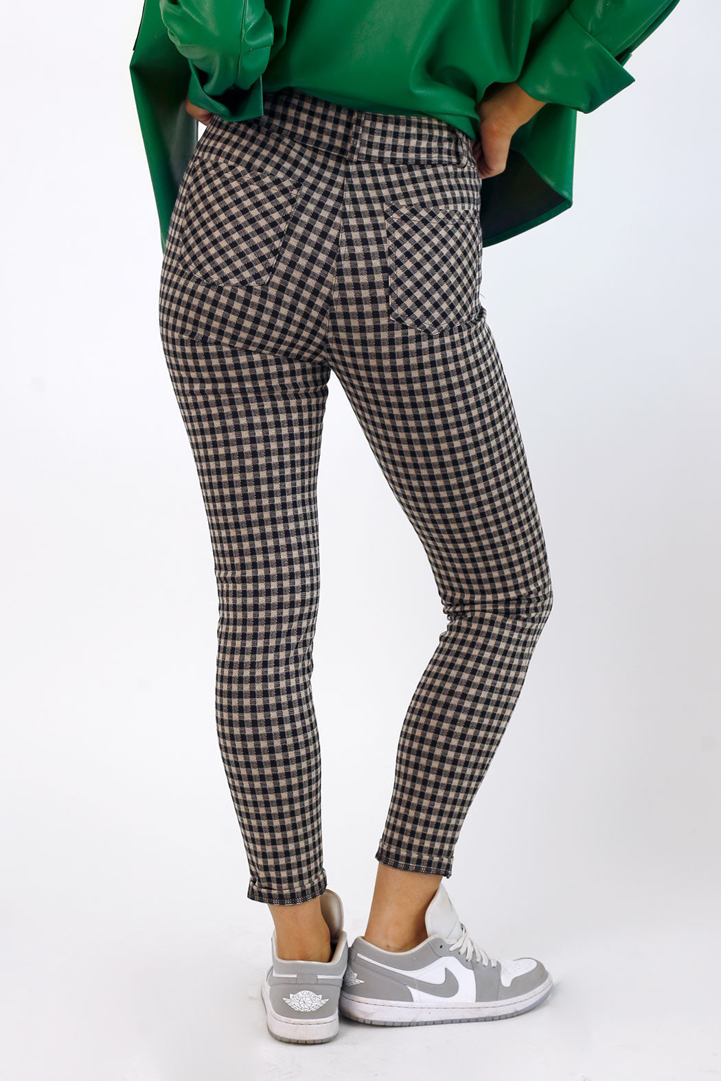 Check Ponte Slim Pant - SALE