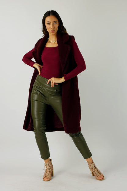 Claret Superior Jersey Under Top - SALE
