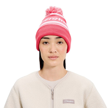 Berghaus Mens Large Logo Rolled Cuff Bobble Hat