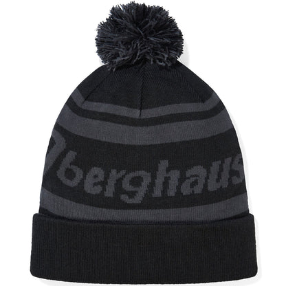 Berghaus Mens Large Logo Rolled Cuff Bobble Hat