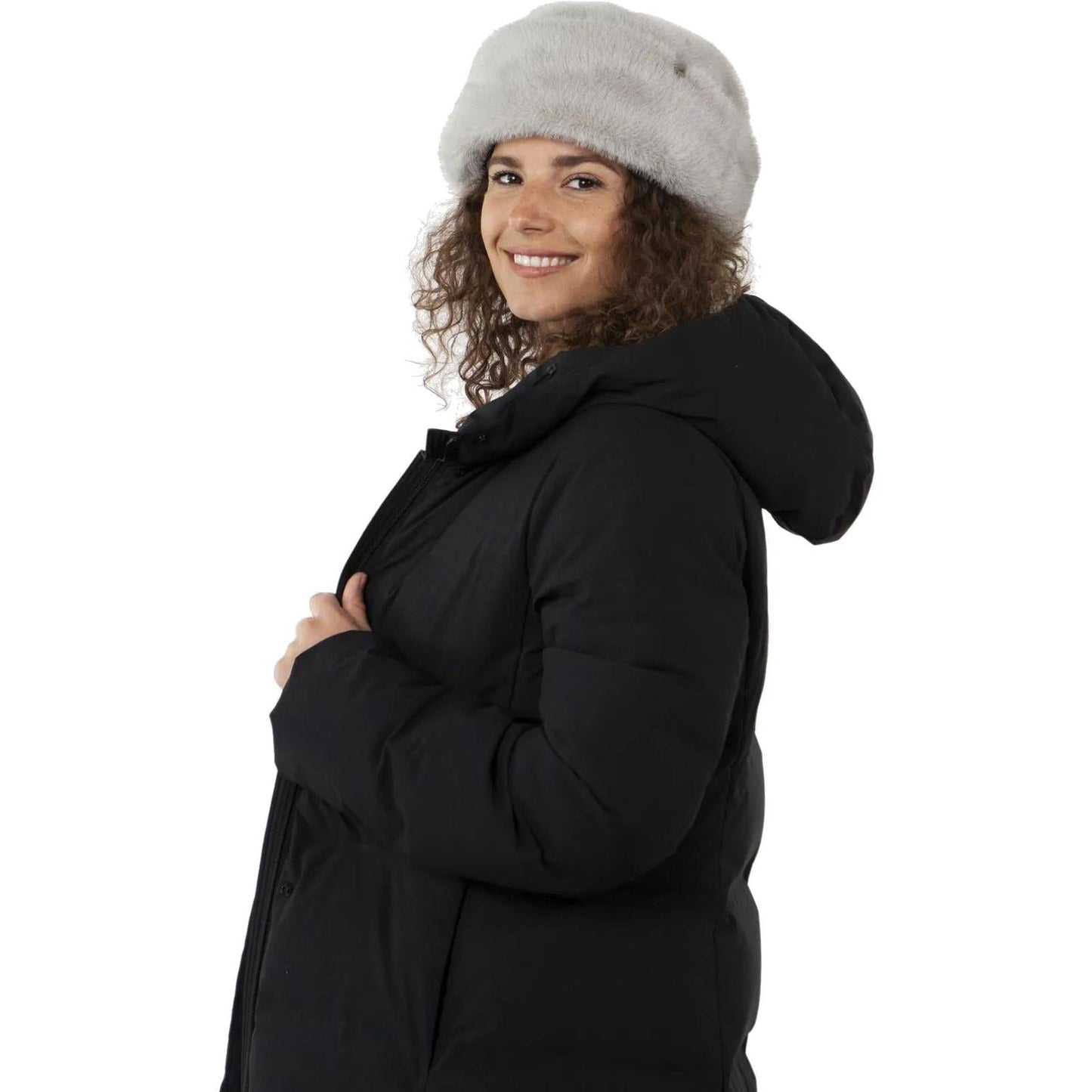 Barts Womens Cherrybush Faux Fur Cuffed Beanie Hat