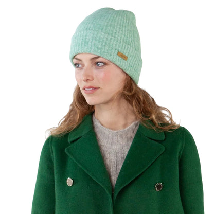 Barts Womens Witzia Stretchy Ribbed Knit Knitted Beanie Hat