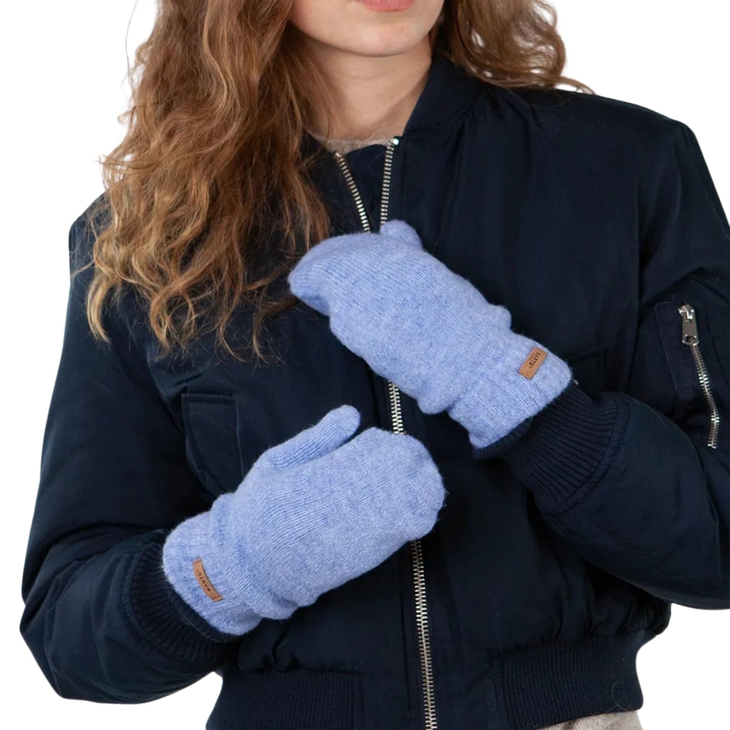 Barts Womens Witzia Comfy Knitted Fleece Lines Mittens