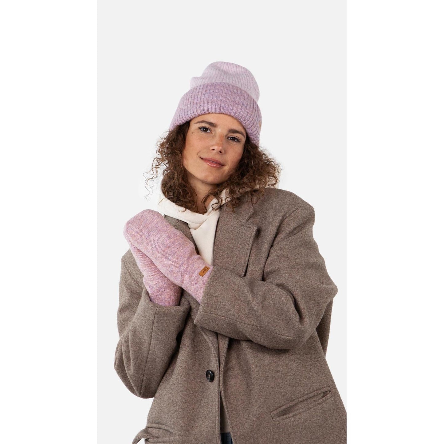 Barts Womens Witzia Comfy Knitted Fleece Lines Mittens