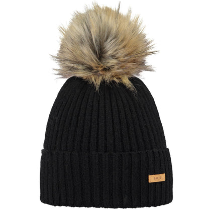 Barts Womens Augusti Faux Fur Pom Pom Bobble Hat