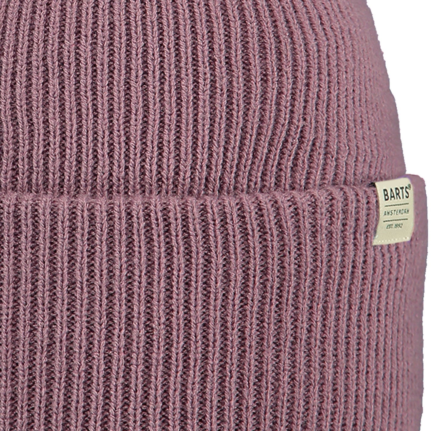 Barts Haveno High Cuffed Ribbed Knit Stretchy Beanie Hat