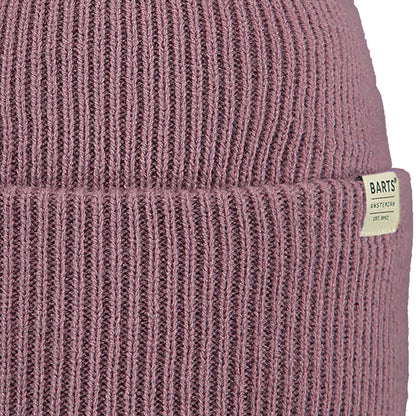 Barts Haveno High Cuffed Ribbed Knit Stretchy Beanie Hat