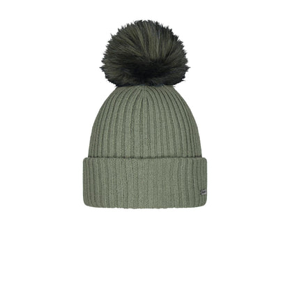 Barts Womens Kenzie Big Stretchy Faux Fur Pom Bobble Hat