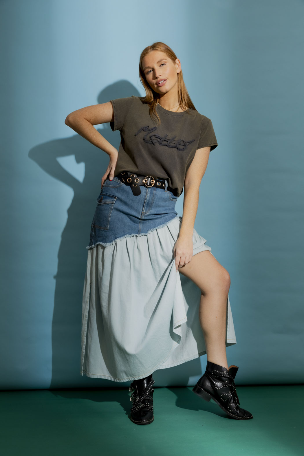 Dark Taupe Washed Cornelli T-Shirt