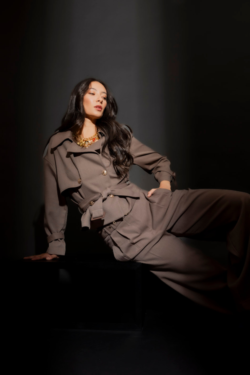 Cocoa Crop Trench Jacket Cocoa S