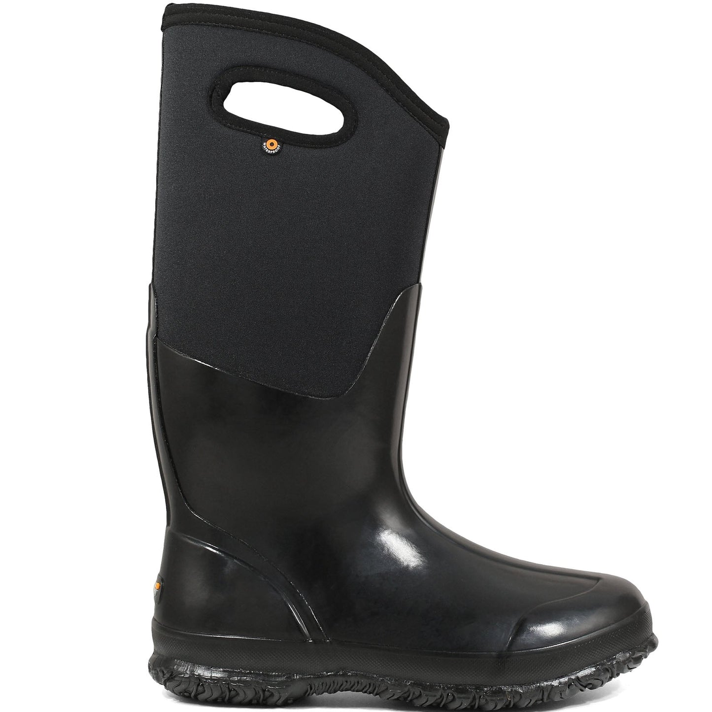 BOGS Womens Classic Shiny Tall Waterproof Wellington Boots - Black