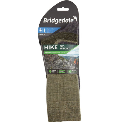 Bridgedale Mens Hike Midweight Merino Performance Walking Socks