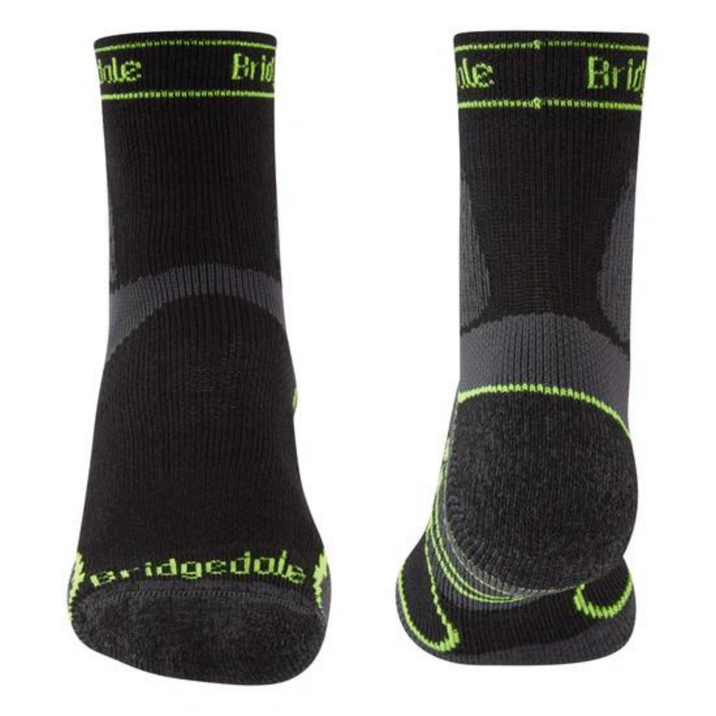 Bridgedale Mens Trail Run Lightweight T2 Merino Sport 3/4 Crew  Socks