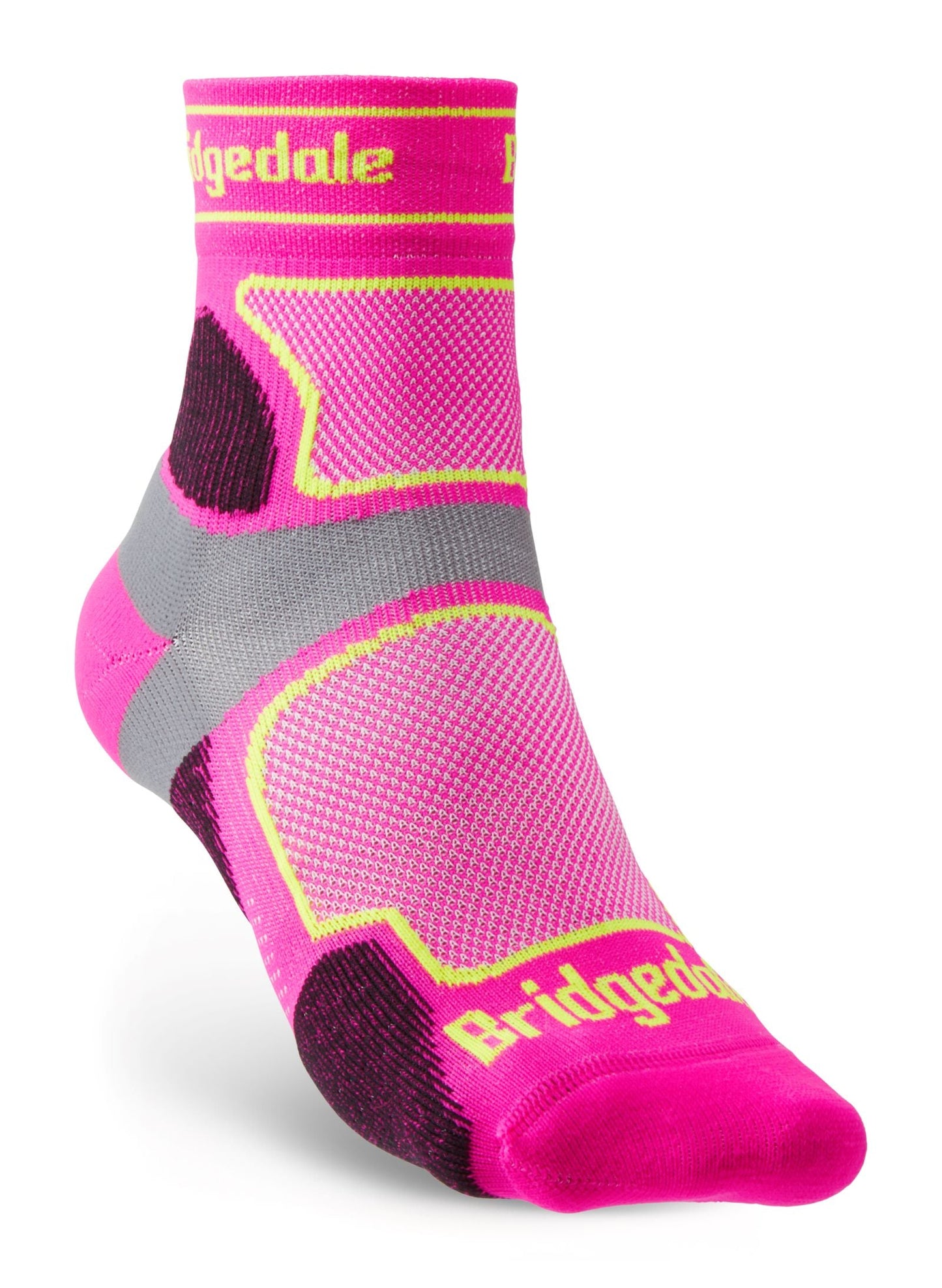 Bridgedale Womens Trail Run Ultralight T2 Coolmax Sport 3/4 Crew Socks