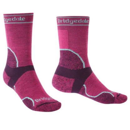 Bridgedale Womens Trail Run Midweight T2 Merino Sport Crew Socks