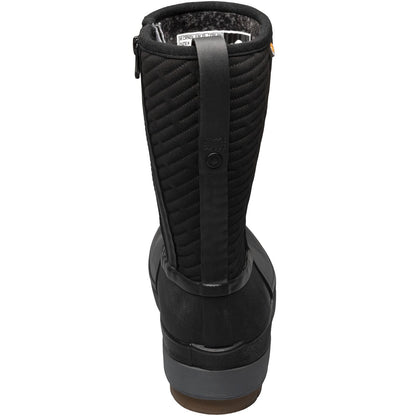 BOGS Womens Crandall II Mid Rise Zip Up Snow Boots - Black