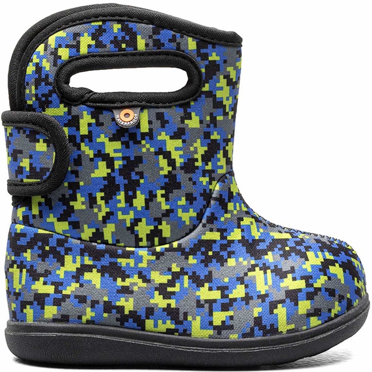 BOGS Toddler Baby BOGS Digital Maze Rain Boots - Black Multi