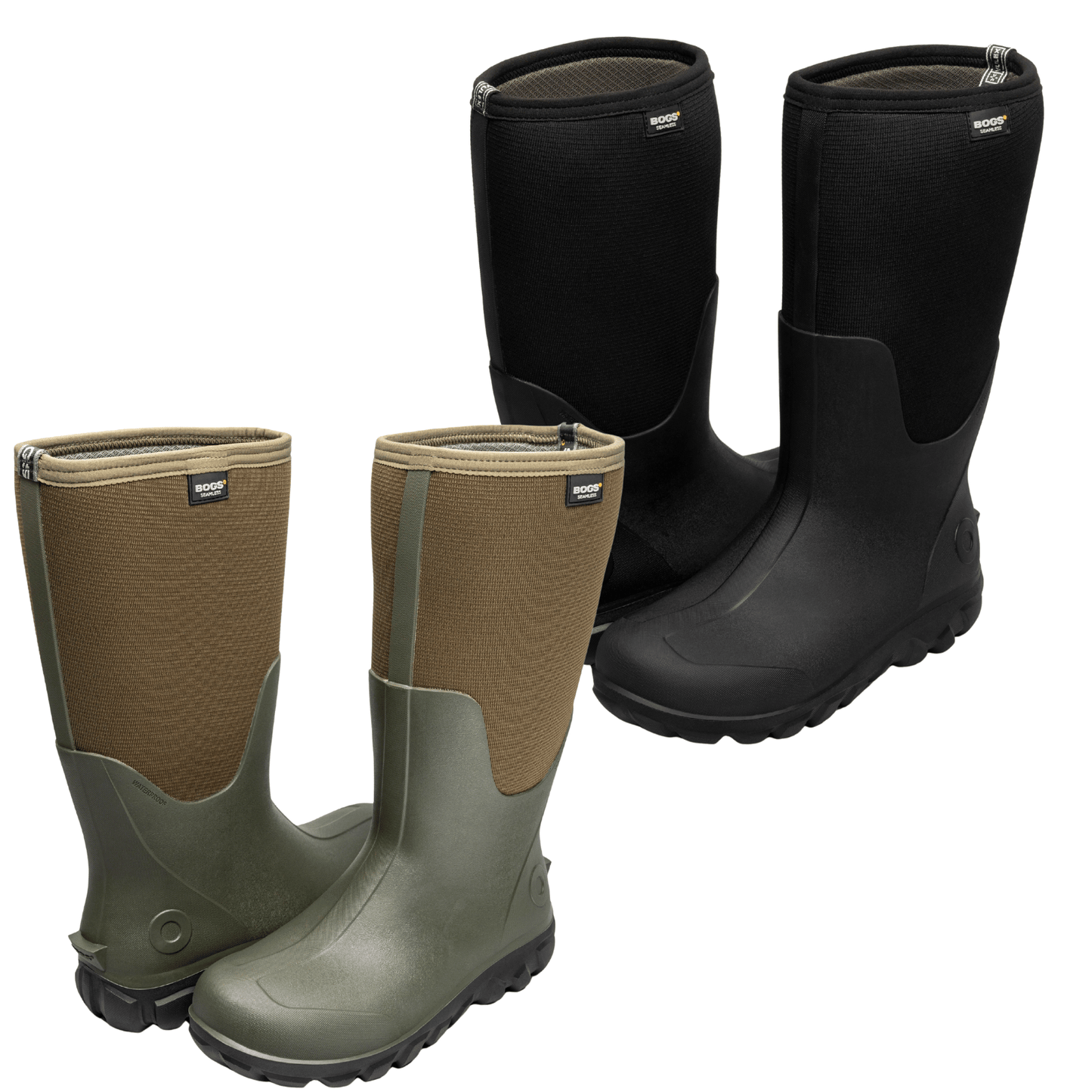 BOGS Mens Classic Seamless Tall Waterproof Wellies