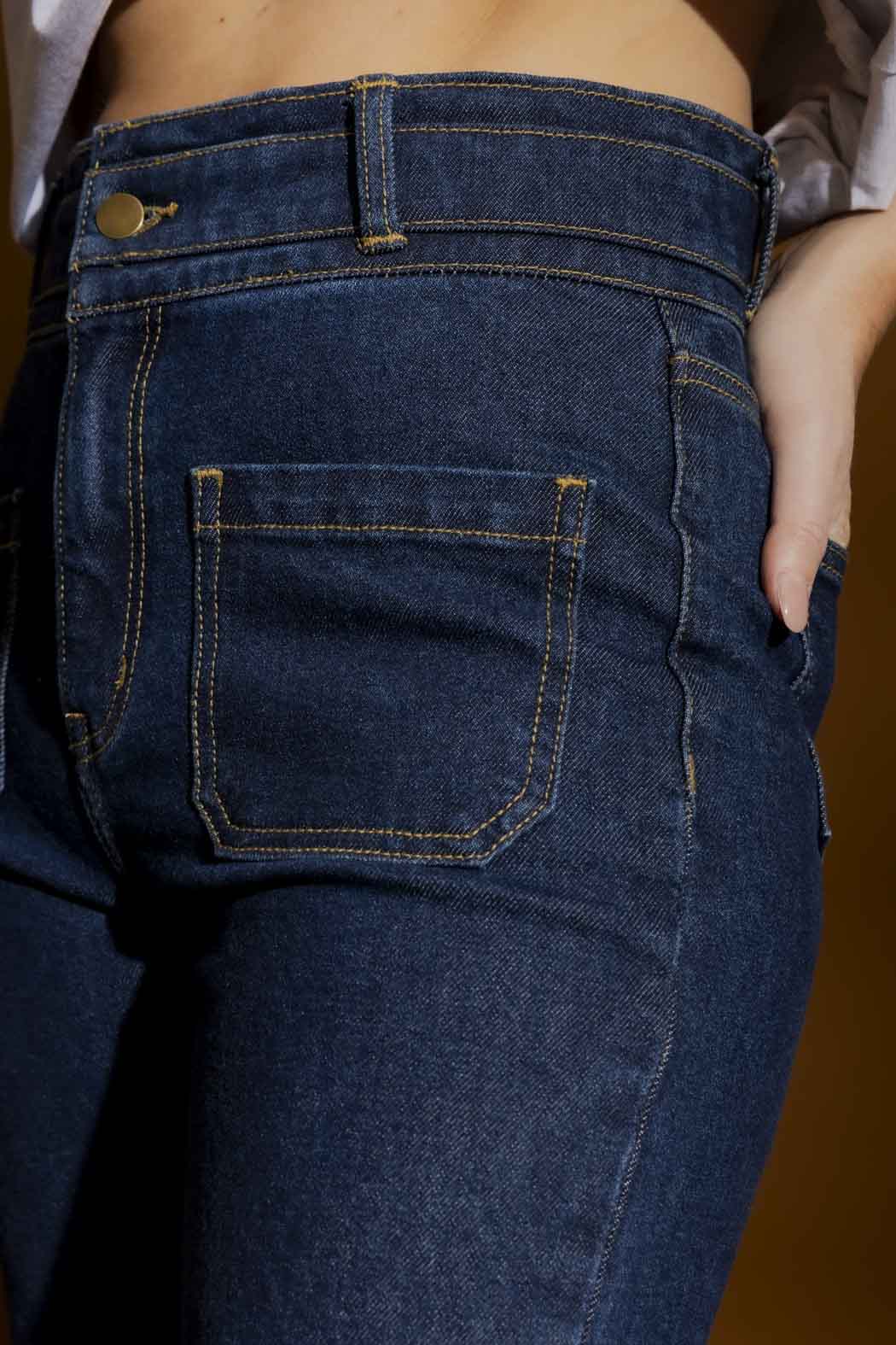 Dark Denim Stretch Pocket Jean Dark Denim